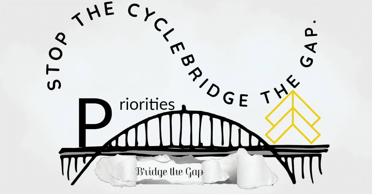 Priorities Goal Bridge with Bridge the Gap underneath  