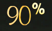 90% symbol